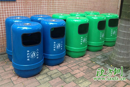 貴陽(yáng)市政玻璃鋼果皮箱，來(lái)自欣方圳