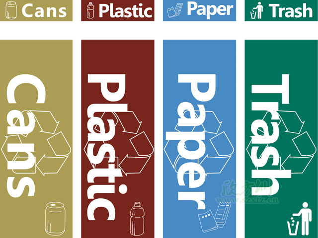 垃圾桶圖標及分類標識有哪些？